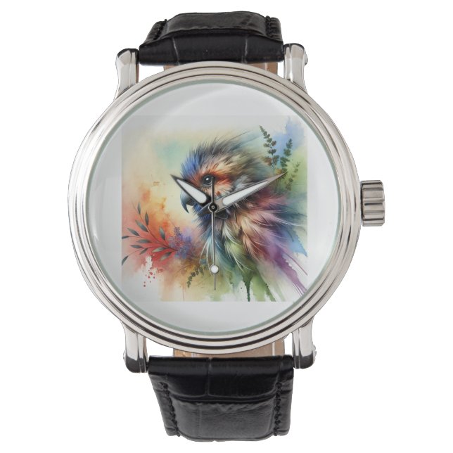 Reloj De Pulsera Feathered Animal 180724AREF120 - Watercolor (Anverso)