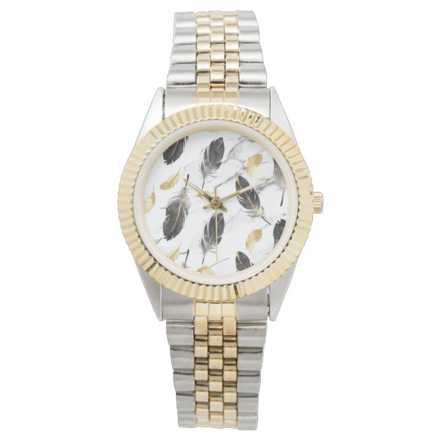Reloj De Pulsera "Feathered Elegance Watch" (Anverso)