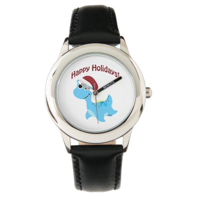 Reloj De Pulsera ¡Felices Fiestas! Cute Nessie (Anverso)