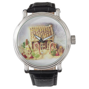 Reloj De Pulsera Felices vacaciones Gingerbread House Watch