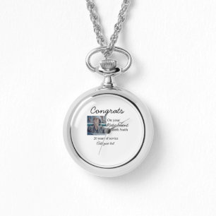 Reloj De Pulsera Felicidades por tu retiro añada fecha de foto