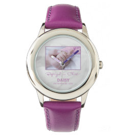 Reloj De Pulsera Felicitaciones por bautismo chica a bebé personali