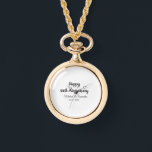 Reloj De Pulsera Feliz 50° aniversario agregar pareja fecha de matr<br><div class="desc">diseño</div>