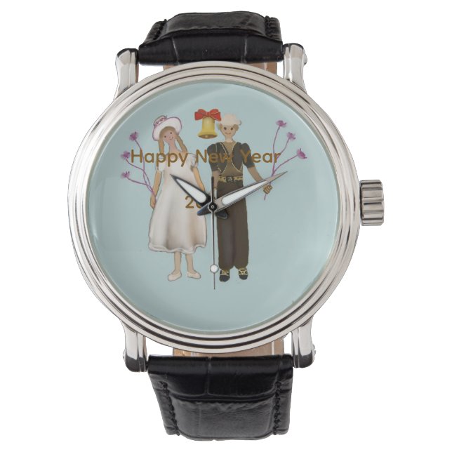 Reloj De Pulsera Feliz Año Nuevo 2026 (Anverso)