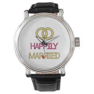 Reloj De Pulsera Feliz Casado