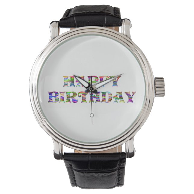 Reloj De Pulsera Feliz cumpleaños (Anverso)