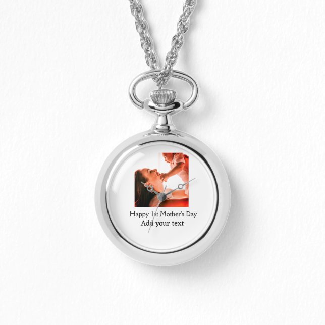 Reloj De Pulsera Feliz Día de la Madre, mejor madre que nunca añada (Anverso)