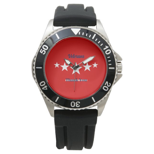 Reloj De Pulsera Feliz Día de los Veteranos (Anverso)