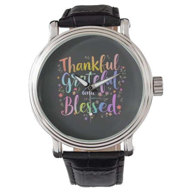 Reloj De Pulsera Feliz diseño de los amantes de HalloThanksmas - Ha (Anverso)