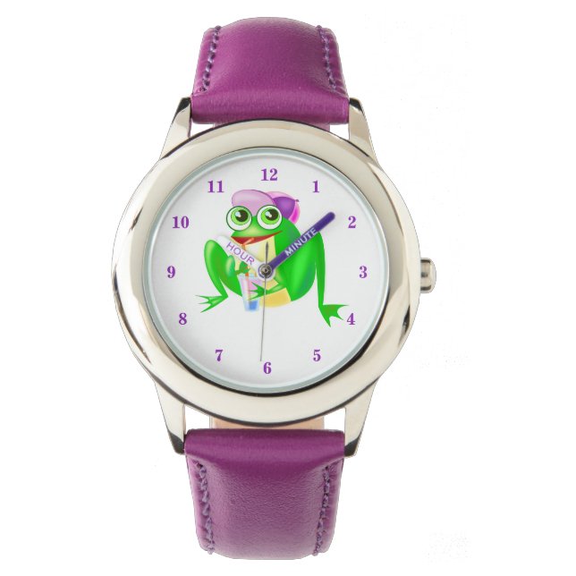 Reloj De Pulsera Feliz Fiesta Frog Watch (Anverso)