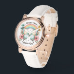 Reloj De Pulsera "Feliz Mind Happy Life" Pastel de mariposa y arcoi<br><div class="desc">Relájate con este encantador "Happy Mind Happy Life" Pastel Butterfly & Rainbow Watch. Diseñado para inspirar positivismo y atención, este caprichoso reloj presenta un suave arcoiris pastel, delicadas mariposas y la elocuente frase "Happy Mind Happy Life" en su centro. La relajante paleta de colores y el diseño onírico hacen que...</div>