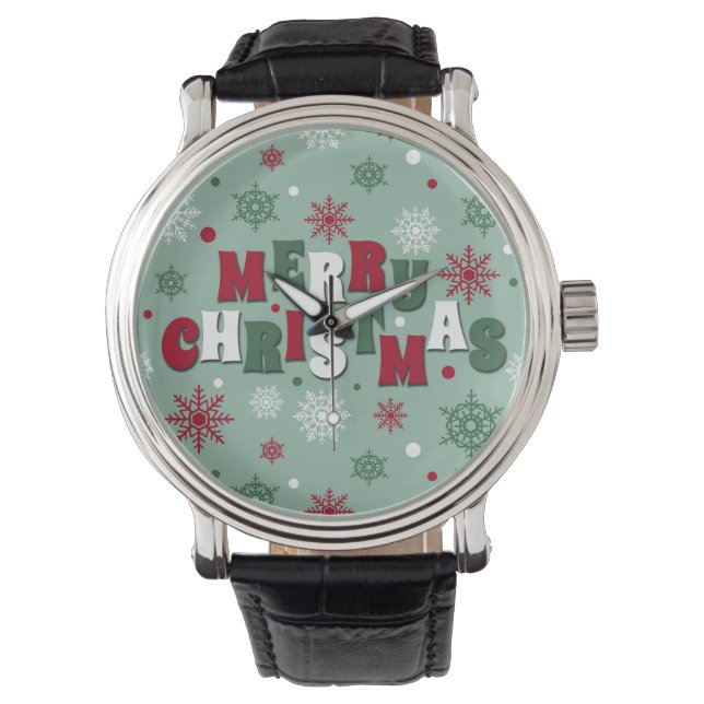 Reloj De Pulsera Feliz Navidad (Anverso)
