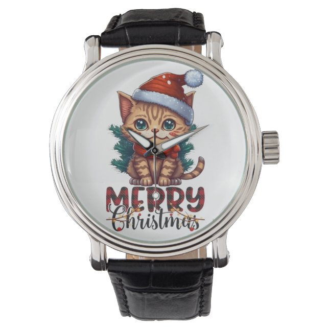 Reloj De Pulsera Feliz Navidad (Anverso)