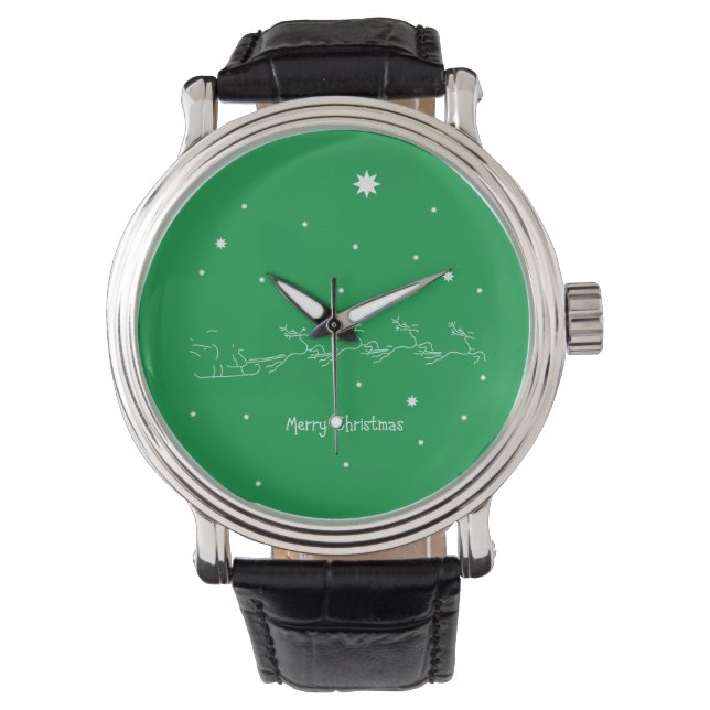 Reloj De Pulsera Feliz Navidad (Anverso)