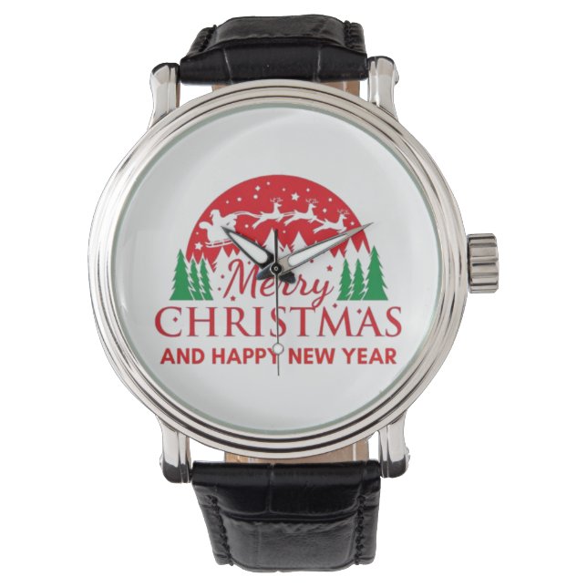 Reloj De Pulsera Feliz Navidad (Anverso)