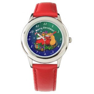 Reloj De Pulsera Feliz Navidad con el príncipe rata