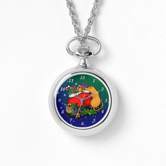 Reloj De Pulsera Feliz Navidad con el príncipe rata (Anverso)