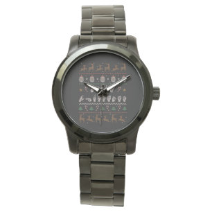 Reloj De Pulsera Feliz Navidad - Lengua de Rótulo Americana ASL II