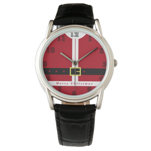 Reloj De Pulsera Feliz Navidad - Santa Claus (Anverso)