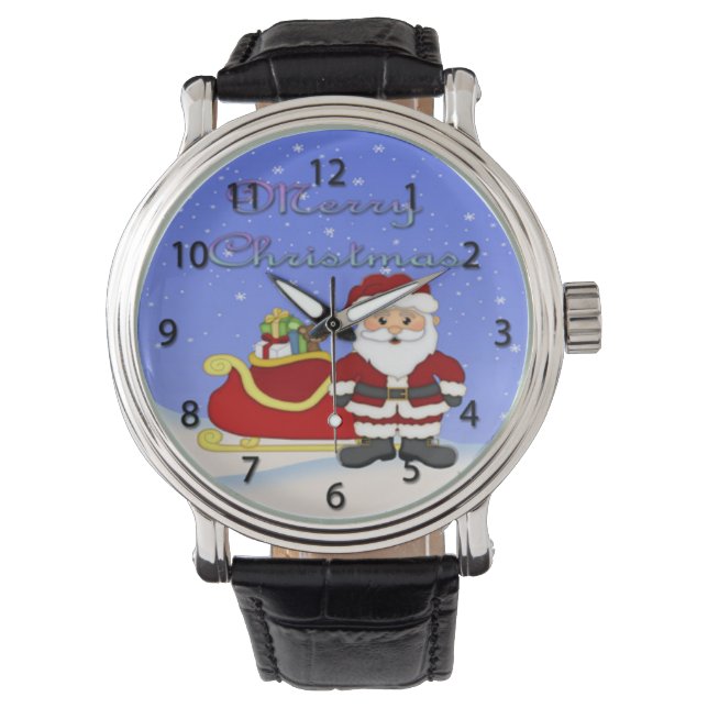 Reloj De Pulsera Feliz Navidad Santa Watch (Anverso)