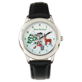 Reloj De Pulsera ¡Feliz Navidad! Snowman con sus amigos