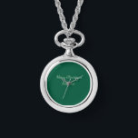 Reloj De Pulsera Feliz Navidad verde planicie vacaciones en solitar<br><div class="desc">Diseño</div>