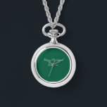 Reloj De Pulsera Feliz Navidad verde planicie vacaciones en solitar<br><div class="desc">Diseño</div>