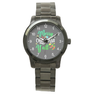 Reloj De Pulsera Feliz Navidad Y'all-85918