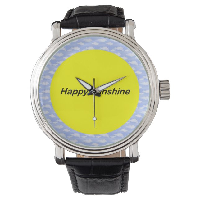 Reloj De Pulsera Feliz Sunshine Bright días por delante (Anverso)