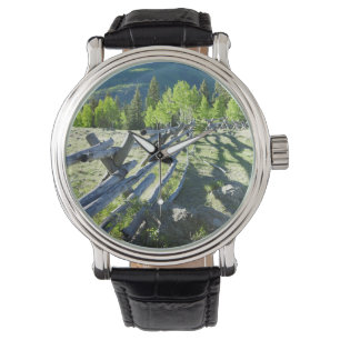 Reloj De Pulsera Fenceline de madera