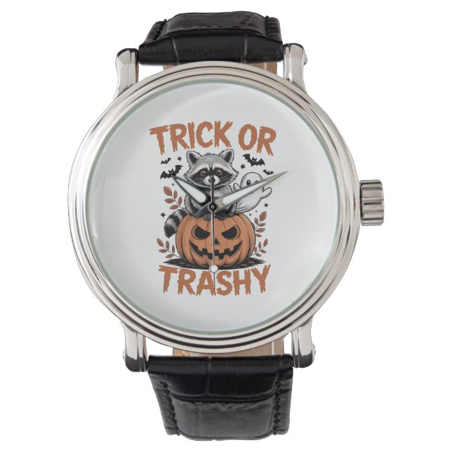 Reloj De Pulsera Féral Halloween Trick o Trashy (Anverso)