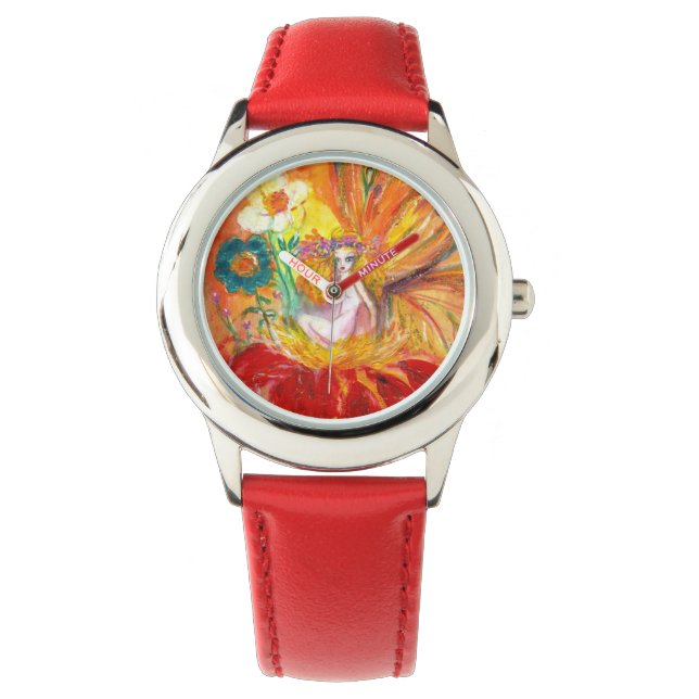 Reloj De Pulsera FERIA DE LAS FLORES, amarillo rojo (Anverso)