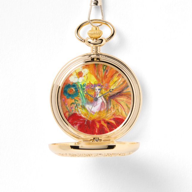 Reloj De Pulsera FERIA DE LAS FLORES, amarillo rojo (Anverso)