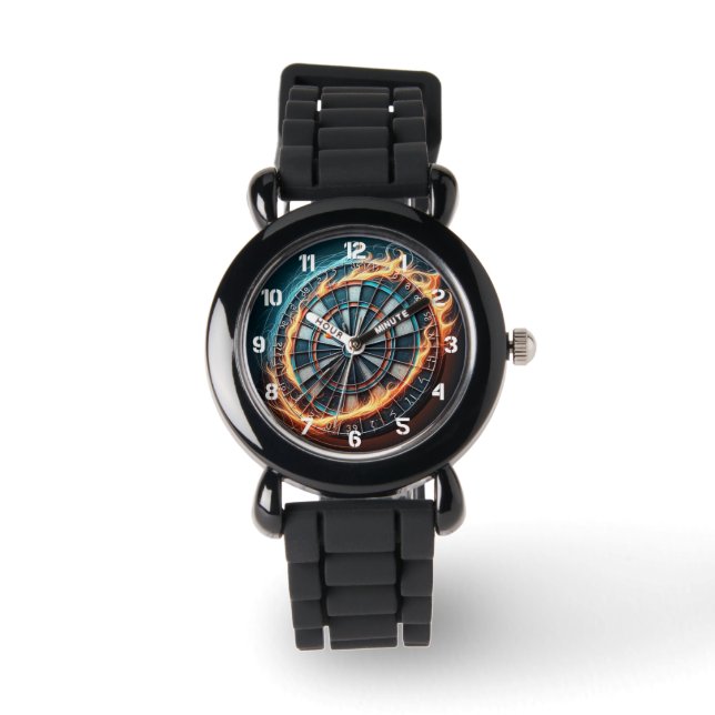 Reloj De Pulsera Feroy tablero de pizarra con explosión en Bullseye (Anverso)