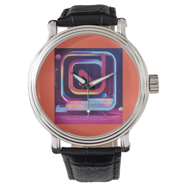 Reloj De Pulsera Feroz logo para canal informativo en Tik-Tok (Anverso)