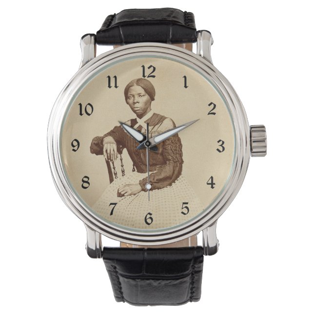 Reloj De Pulsera Ferrocarril subterráneo Abolicionista Harriet Tubm (Anverso)