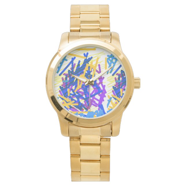 Reloj De Pulsera Festival de Pintura Abstracta Moderna Salpicadura (Anverso)