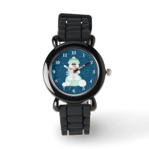 Reloj De Pulsera Festividad Navidad de snowman
