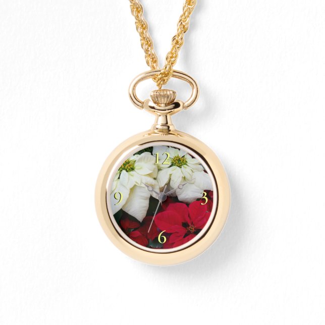 Reloj De Pulsera Festividades de los Navidades de la posología blan (Anverso)