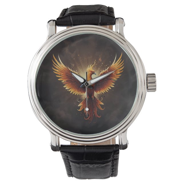 Reloj De Pulsera Fiery Phoenix Cushion (Anverso)