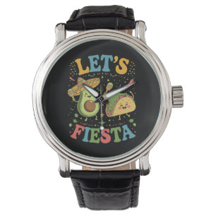Reloj De Pulsera Fiesta Aguacate y Tacos Cinco De Mayo