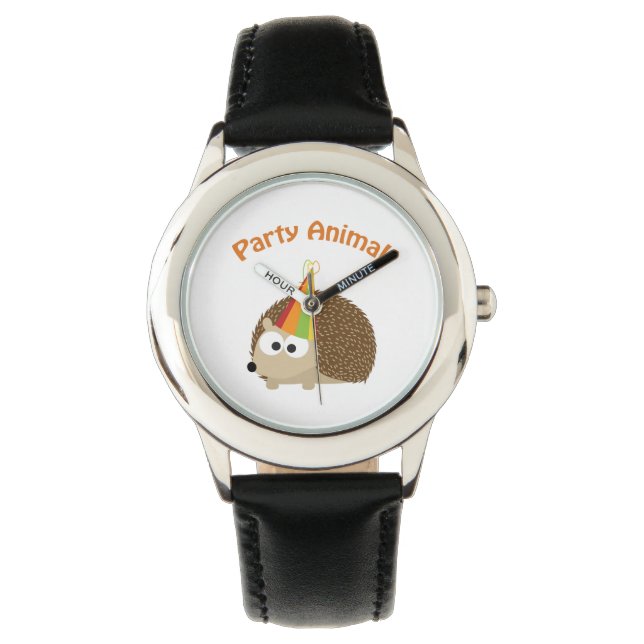 Reloj De Pulsera ¡fiesta Animal! Hedgehog (Anverso)