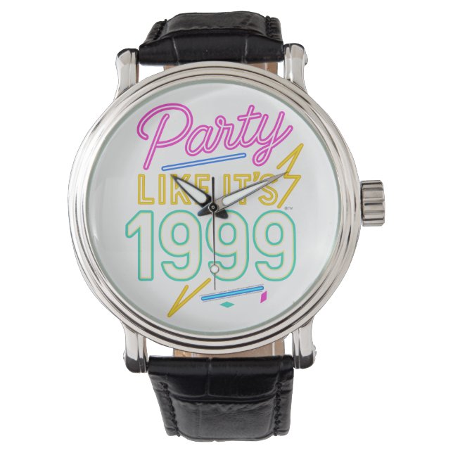 Reloj De Pulsera Fiesta Como Si Fuera 1999®™ – Voltaje Neon (Anverso)