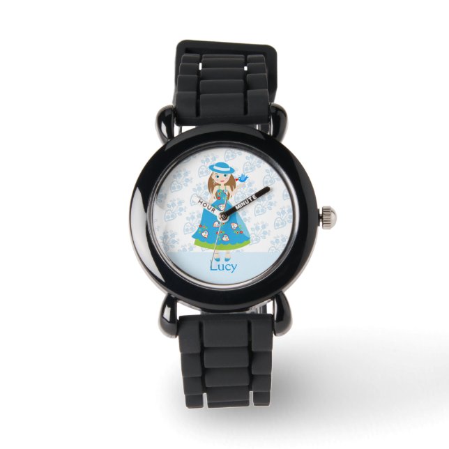 Reloj De Pulsera Fiesta de cumpleaños del chica romántico (Anverso)