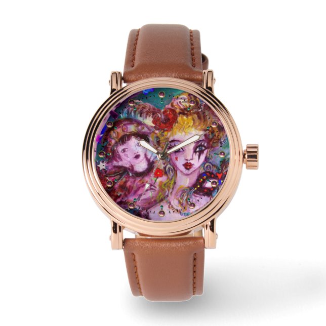 RELOJ DE PULSERA FIESTA DE MASQUERADE DE VALENTINE VENETIAN (Anverso)