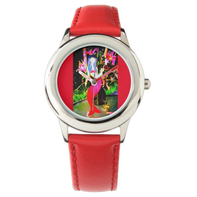 Reloj De Pulsera fiesta de sirena roja (Anverso)