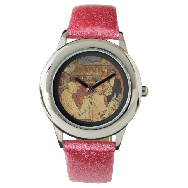 Reloj De Pulsera Fiesta de teatro Amants con champán (Anverso)