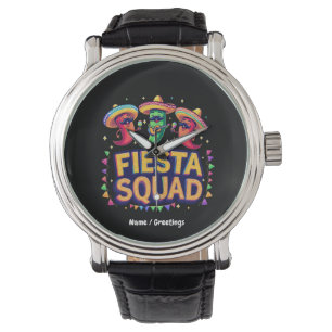 Reloj De Pulsera Fiesta mexicano de la familia Cinco de Mayo Fiesta
