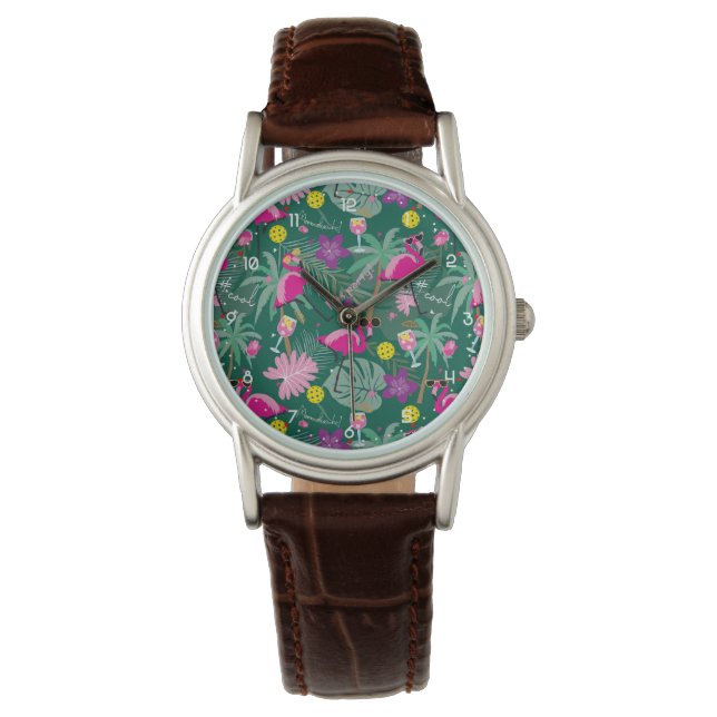 Reloj De Pulsera 🤩 fiesta tropical con picnic, (Anverso)