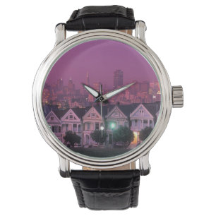 Reloj De Pulsera Filas al atardecer en San Francisco,